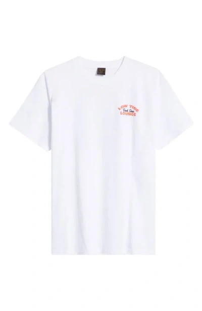 Dark Seas Bar Stool Cotton Graphic T-shirt In White
