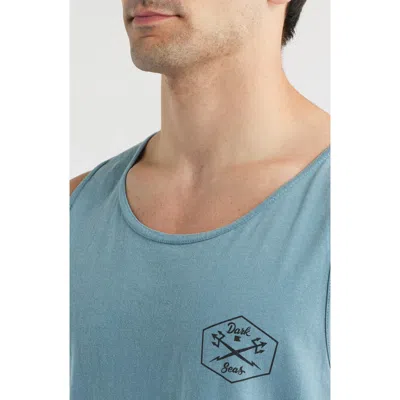 Dark Seas Bloom Tank In Blue