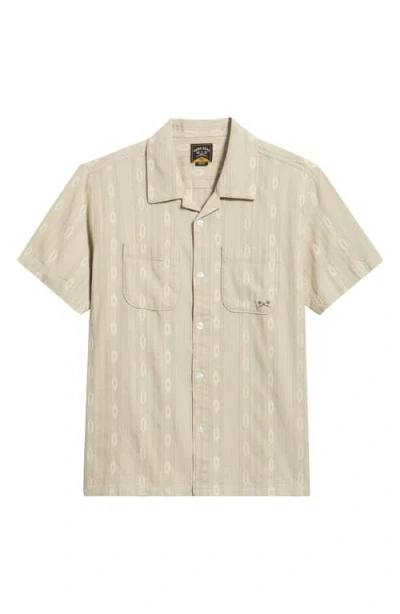 Dark Seas Breezy Patterned Cotton Camp Shirt In Multi