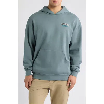 Dark Seas Camp Arrowhead Graphic Hoodie In Blue Magic