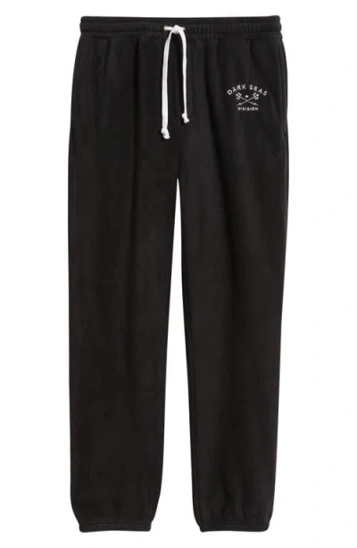Dark Seas Chateau Fleece Sweatpants In Black