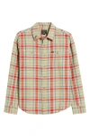 Dark Seas Cimmeron Plaid Cotton Button-up Shirt In Neutral