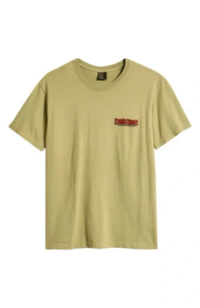 Dark Seas Duck Pond Cotton Graphic T-shirt In Green