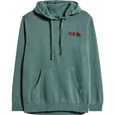 Dark Seas Duck Pond Fleece Graphic Hoodie In Green