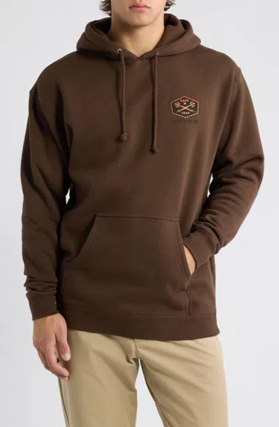 Dark Seas Faithful Friend Graphic Hoodie In Brown