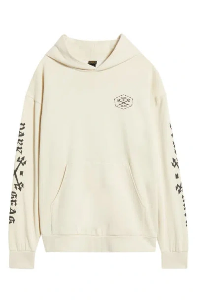 Dark Seas Fence Line Fleece Graphic Hoodie In Neutral