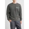 Dark Seas Fish Hook Cotton Blend Fleece Graphic Sweatshirt In Gray