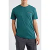 Dark Seas Fish Hook Cotton Graphic T-shirt In Blue