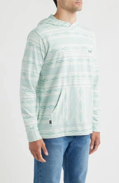 Dark Seas Ginther Brushed Cotton Hoodie In Blue