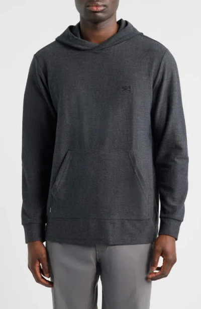 Dark Seas Ginther Brushed Cotton Hoodie In Gray