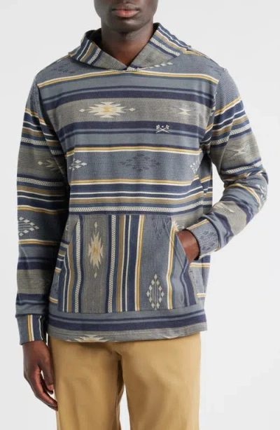 Dark Seas Ginther Brushed Cotton Hoodie In Green