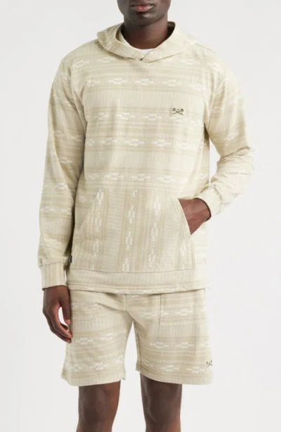 Dark Seas Ginther Brushed Cotton Hoodie In Neutral