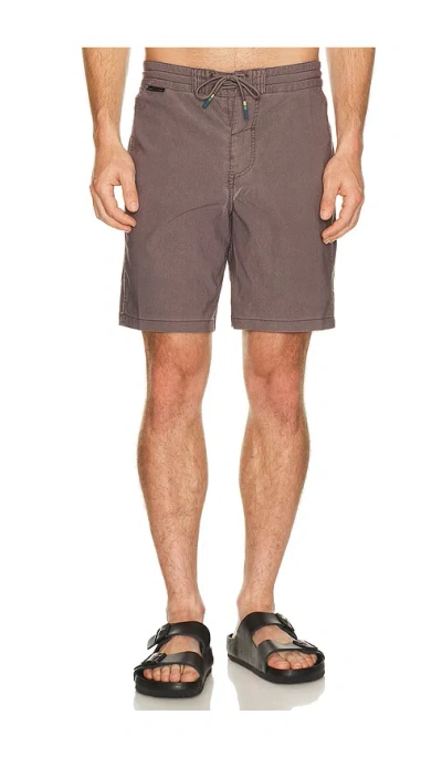 Dark Seas Go To Panel Boardshort In Brown