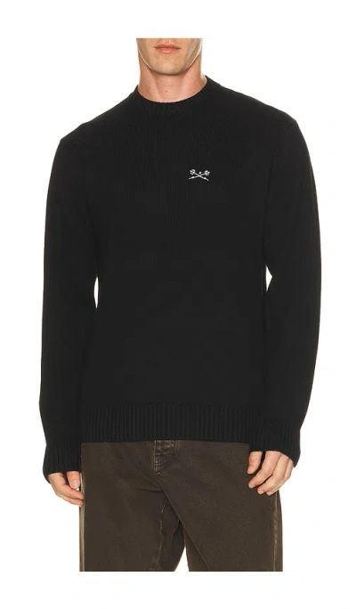 Dark Seas Go To Sweater In Black