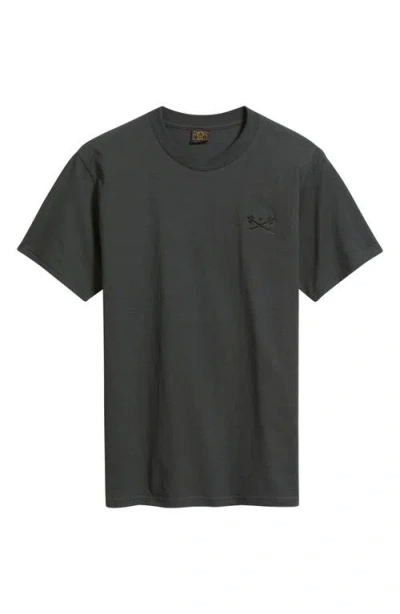 Dark Seas Go-to V2 Embroidered T-shirt In Gray