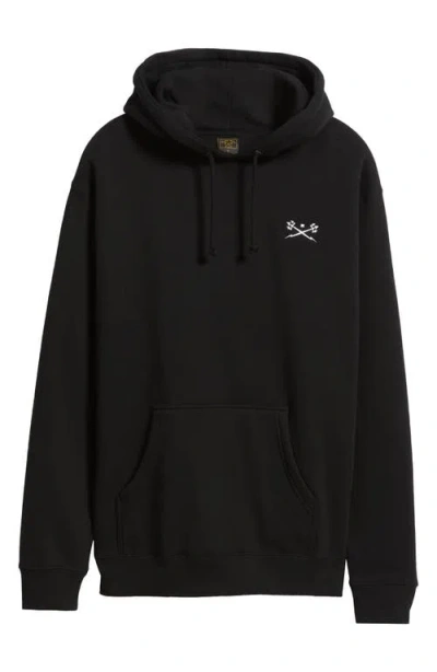 Dark Seas Go-to V2 Fleece Graphic Hoodie In Black