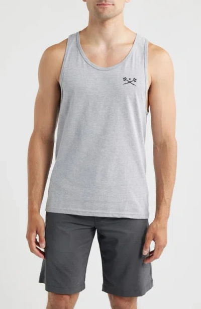 Dark Seas Go-to Ii Stock Cotton Tank In Gray