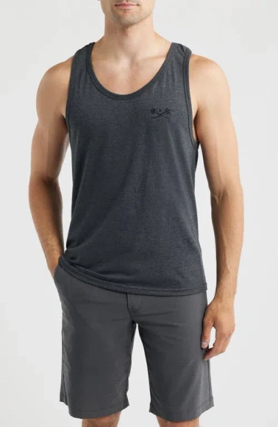 Dark Seas Go-to Ii Stock Cotton Tank In Gray