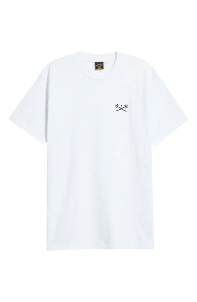 Dark Seas Go-to V2 Embroidered T-shirt In White