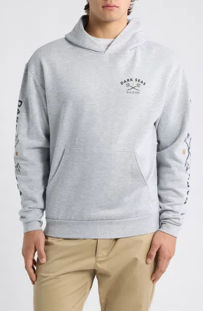 Dark Seas Headmaster V3 Graphic Hoodie In Heather Grey