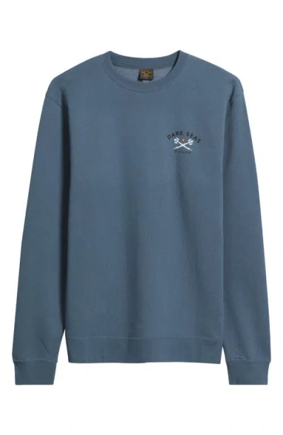 Dark Seas Headmaster V3 Graphic Sweatshirt In Blue