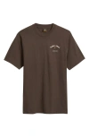 Dark Seas Headmaster V3 Heavyweight Jersey Graphic T-shirt In Brown