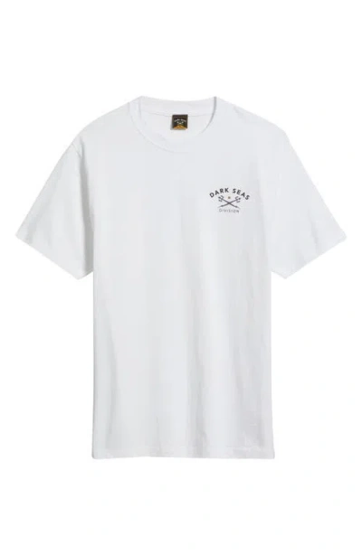 Dark Seas Headmaster V3 Heavyweight Jersey Graphic T-shirt In White
