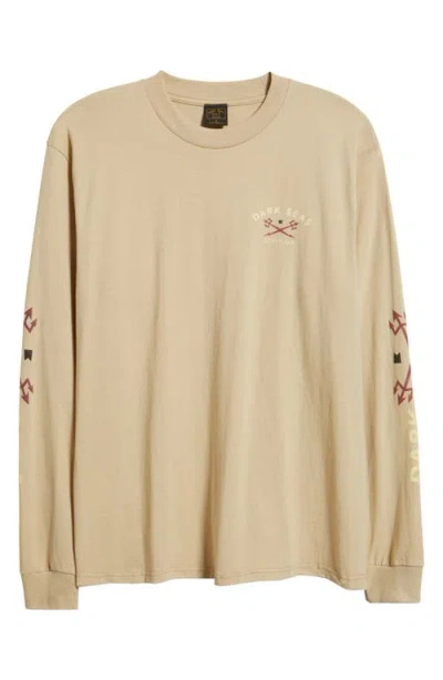 Dark Seas Headmaster V3 Long Sleeve Graphic T-shirt In Neutral