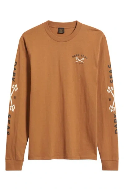 Dark Seas Headmaster V3 Long Sleeve Graphic T-shirt In Brown
