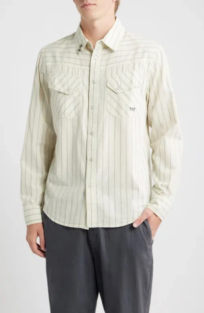 Dark Seas Kimbro Stripe Cotton Snap-up Western Shirt In Multi