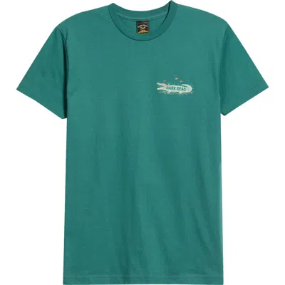 Dark Seas Land Of Sunsine Cotton Graphic T-shirt In Green