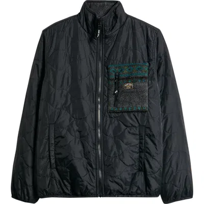Dark Seas Los Osos Quilted Jacket In Black