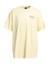 Dark Seas Man T-shirt Light Yellow Size Xl Cotton In Yellow