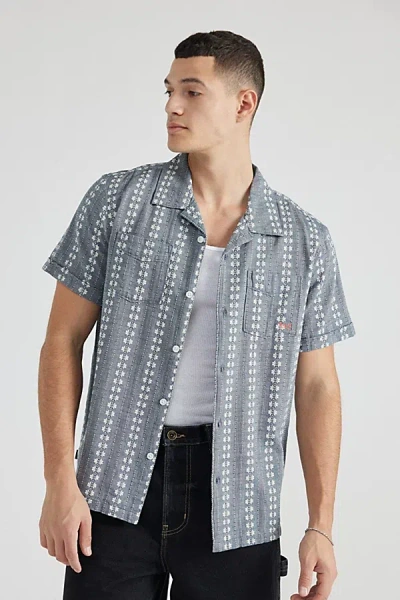 Dark Seas Marcos Woven Short Sleeve Shirt Top In Blue, Men's At Urban Outfitters