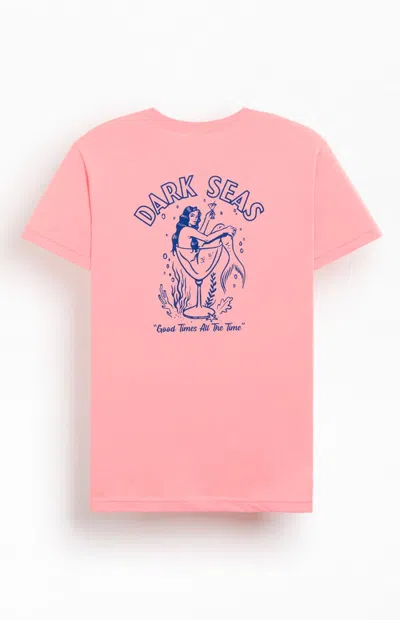 Dark Seas Men's Chill Out T-shirt In Coral In Pink