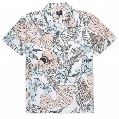 Dark Seas Men's Cranston Short Sleeve Shirt In Pink In Multi