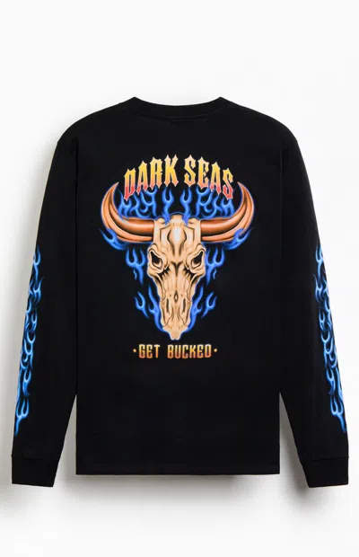 Dark Seas Men's Get Bucked Long Sleeve T-shirt In Black