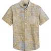 Dark Seas Merle Button-down Shirt In Black