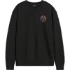 Dark Seas Neon Logo Fleece Sweatshirt In Black
