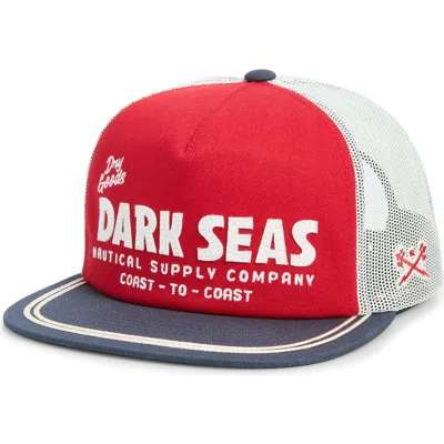 Dark Seas Newport Snapback Baseball Cap In Red