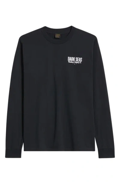 Dark Seas Nite Flyer Long Sleeve Graphic T-shirt In Black
