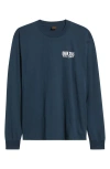 Dark Seas Nite Flyer Long Sleeve Graphic T-shirt In Blue