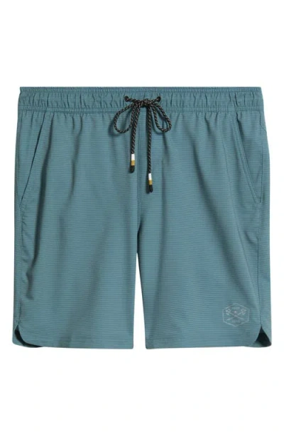 Dark Seas No Sweat Shorts In Green