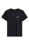 Dark Seas No Trespassing Cotton Graphic T-shirt In Black