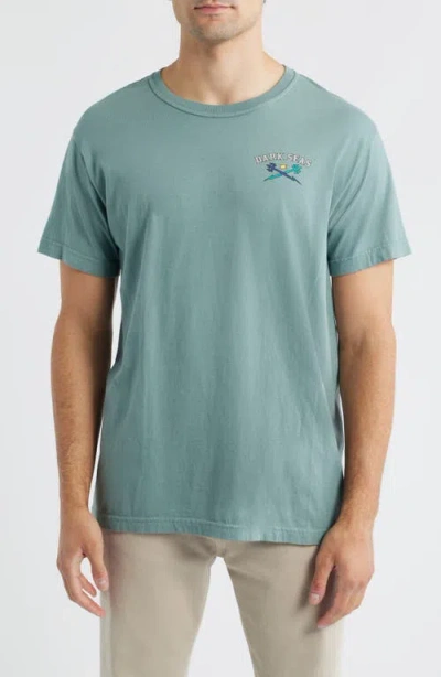 Dark Seas Octo Glass Cotton Graphic T-shirt In Blue