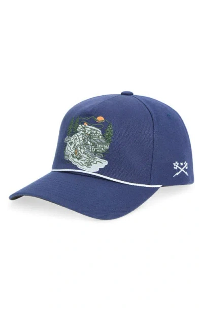 Dark Seas Off Road Snapback Baseball Hat In Blue