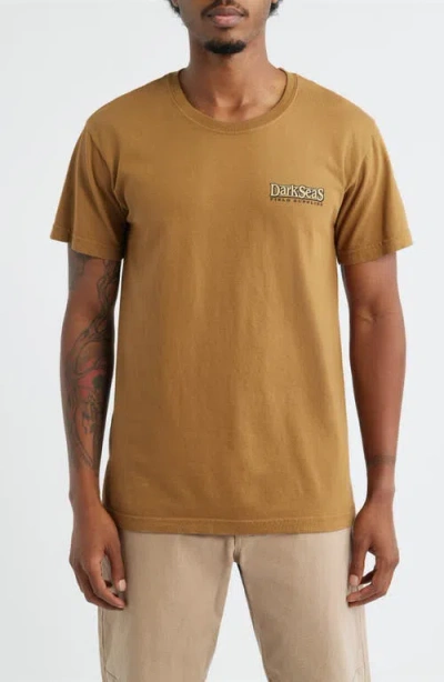 Dark Seas Parklands Cotton Graphic T-shirt In Brown