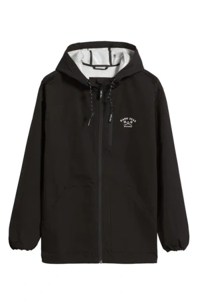 Dark Seas Port Water Repellent Windbreaker In Black