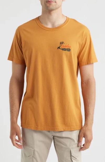 Dark Seas Ransack Cotton Graphic T-shirt In Orange