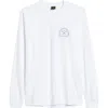 Dark Seas Rowboat Long Sleeve Graphic T-shirt In White